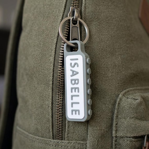 Personalized Name Keychain and Bag Tag